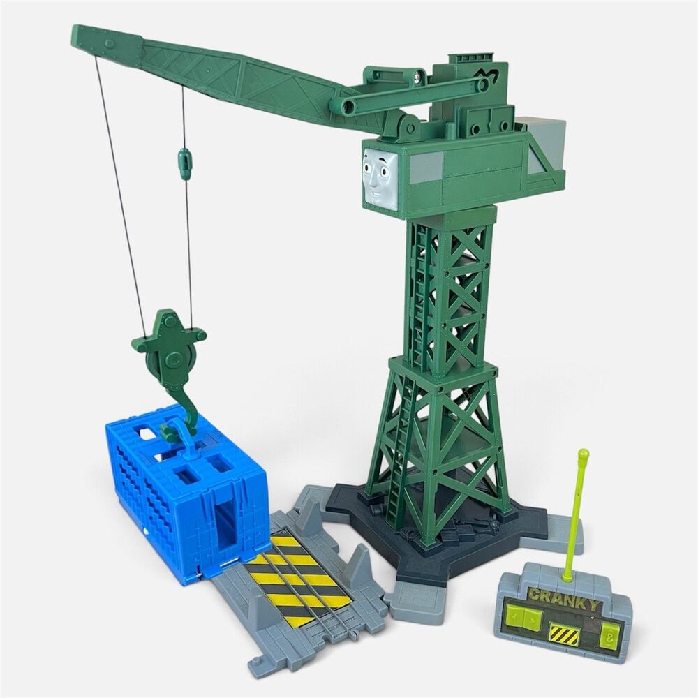 Thomas Friends Train RC TALKING Cranky the Crane 2010 Mattel TrackMaster WORKS